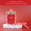 Candy Cane Swirl  Gift Candle