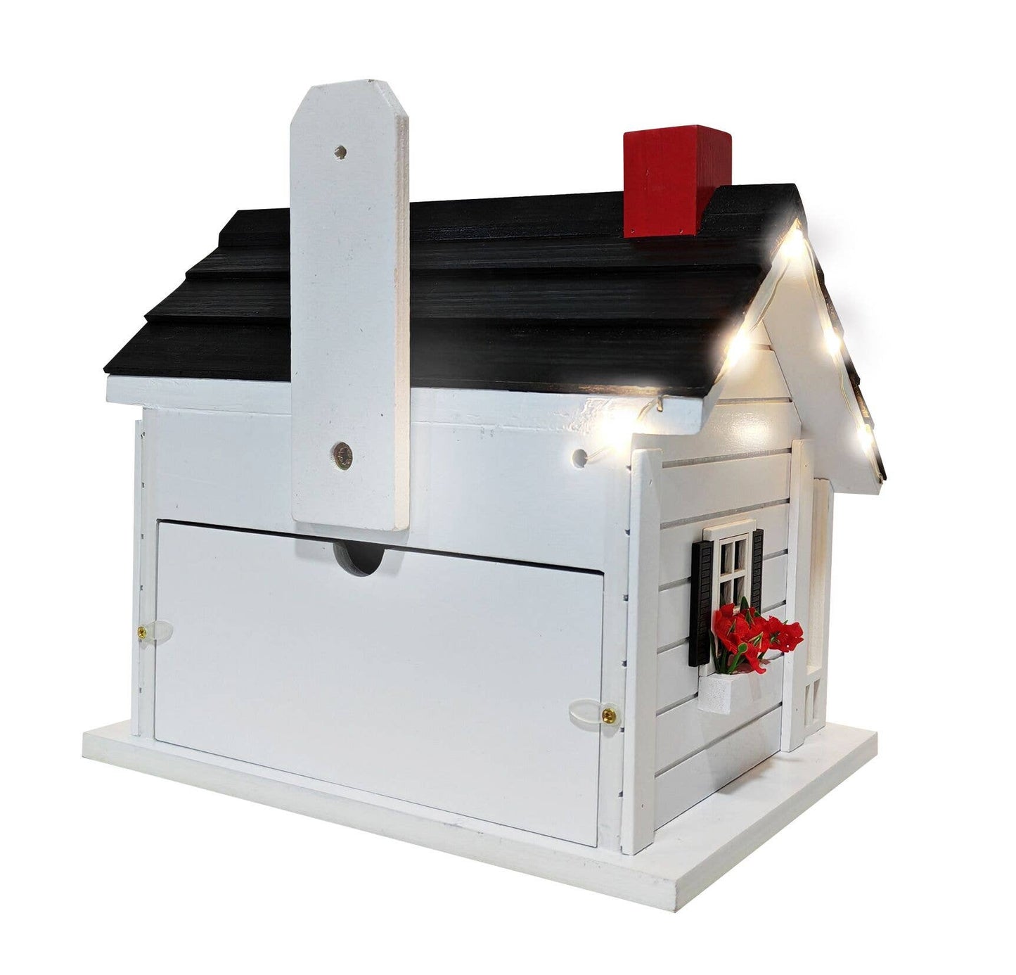 Birdhouse Caroler's Cape House w/LED Lights