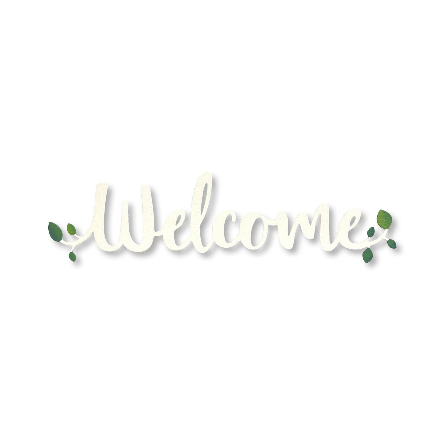 "Welcome" Word w/ Greenery Magnet