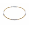 The Hamptons Alloy Gold filled with Sterling Beaded Bracelet-Erin Gray