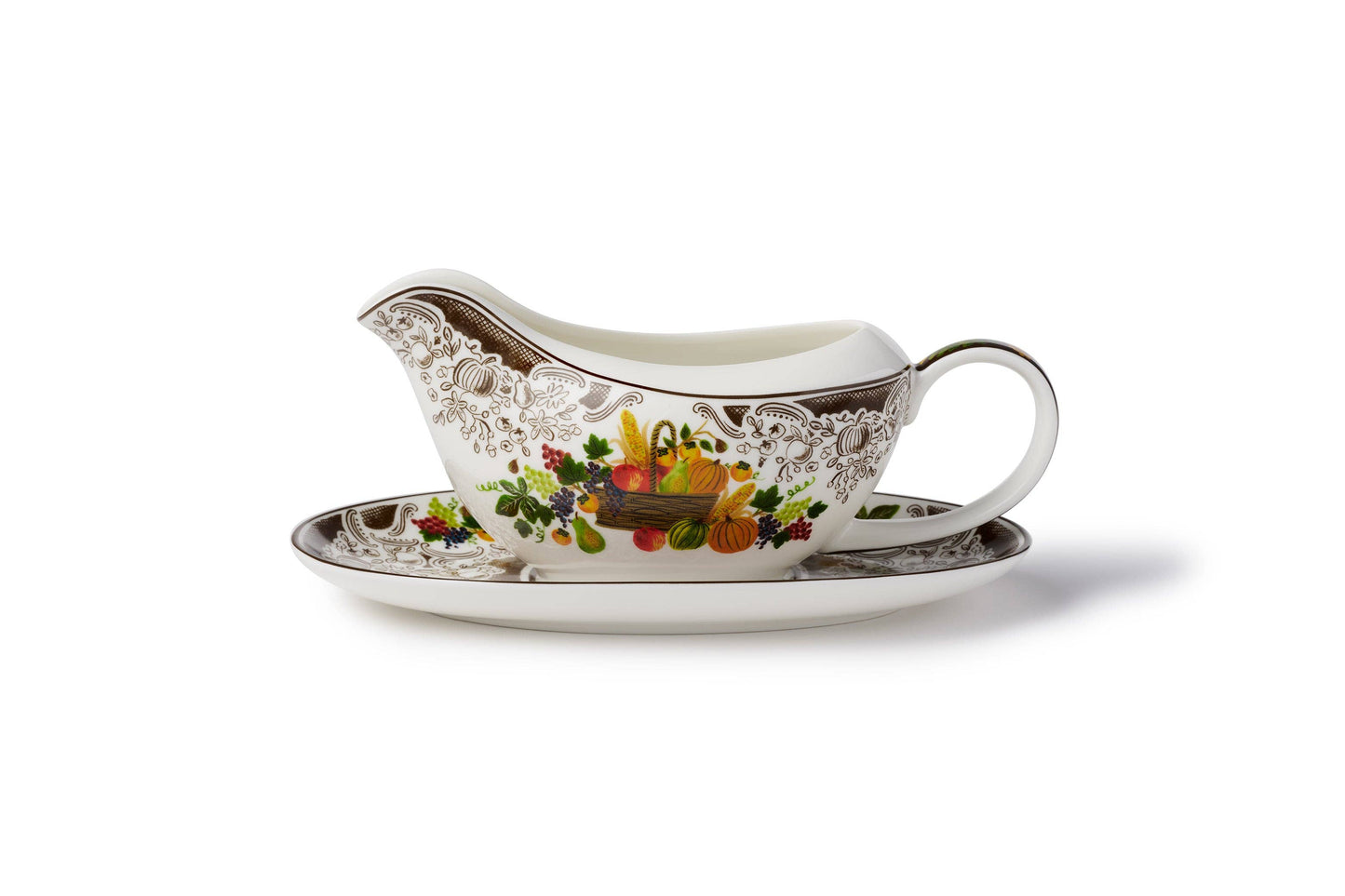 Harvest Porcelain Gravy Boat-Rife Paper Co