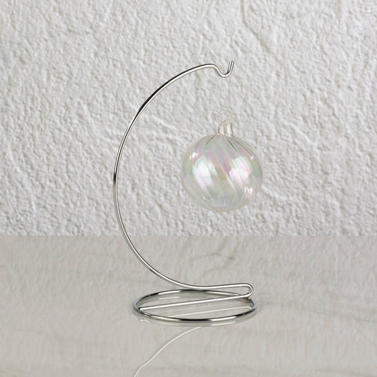 Ornament Stand: Chrome  7 3/4"
