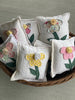 Upcycled Vintage Flower Quilt Pillow Handcrafted Home Decor