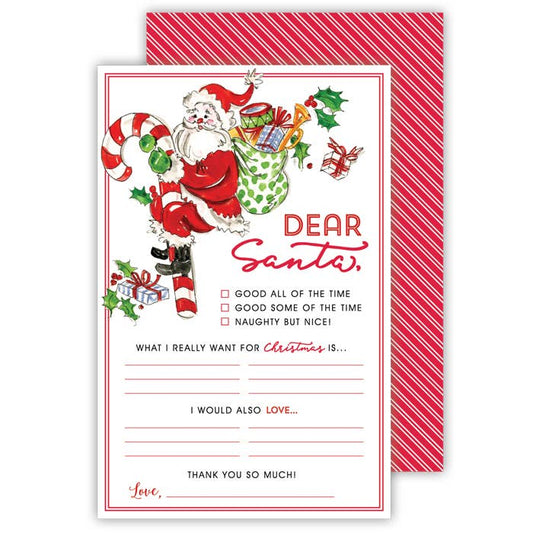 Dear Santa Handpainted Santa Letter to Santa
