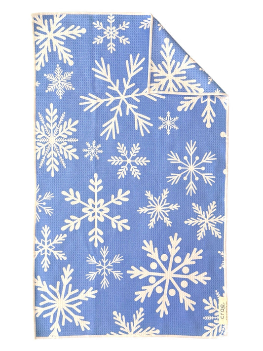 Snowfall: Double-Sided Hand Towel:
