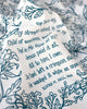 Jesus Paid It All Hymn Tea Towel - Blue
