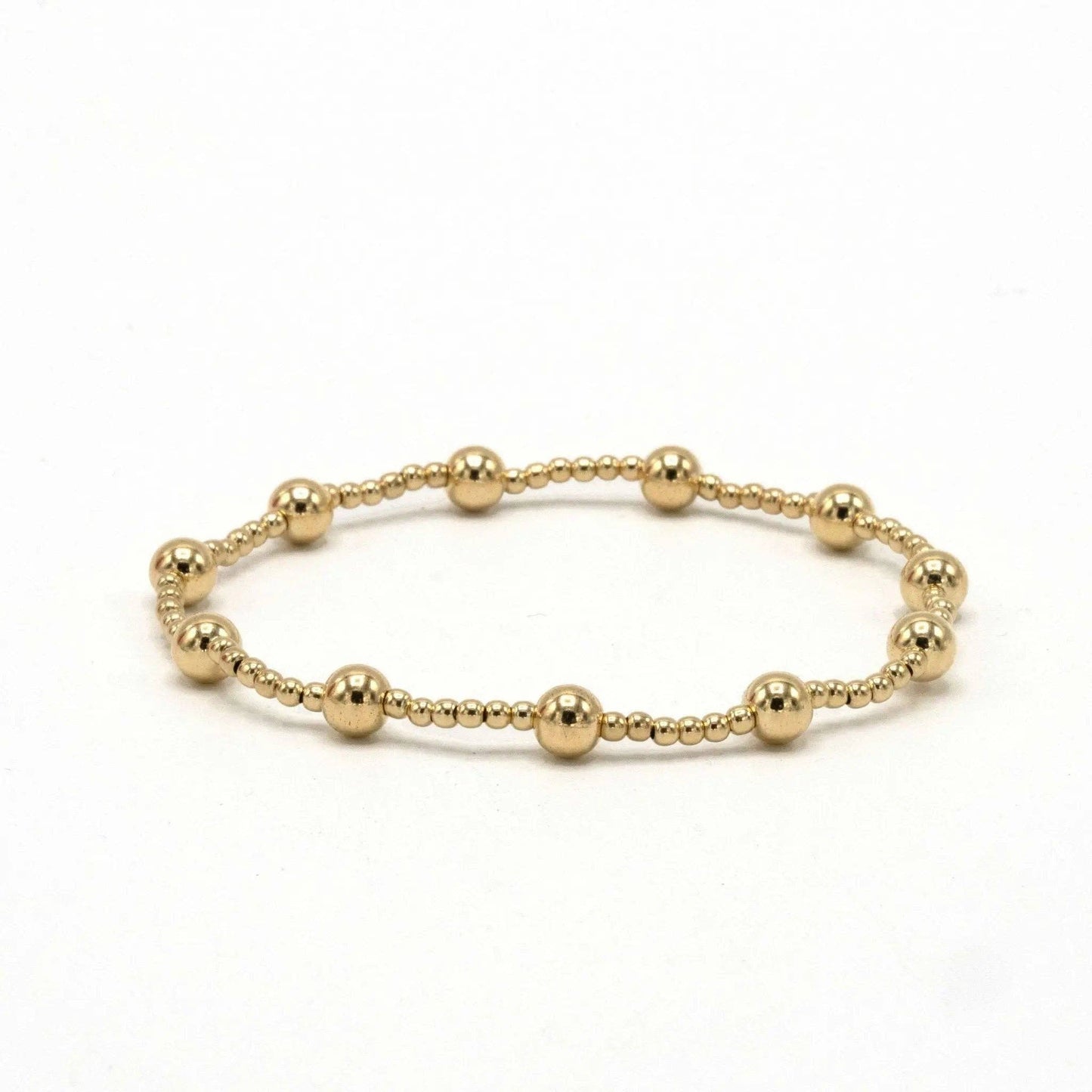 The Malibu  Gold filled Beaded Bracelet-Erin Gray