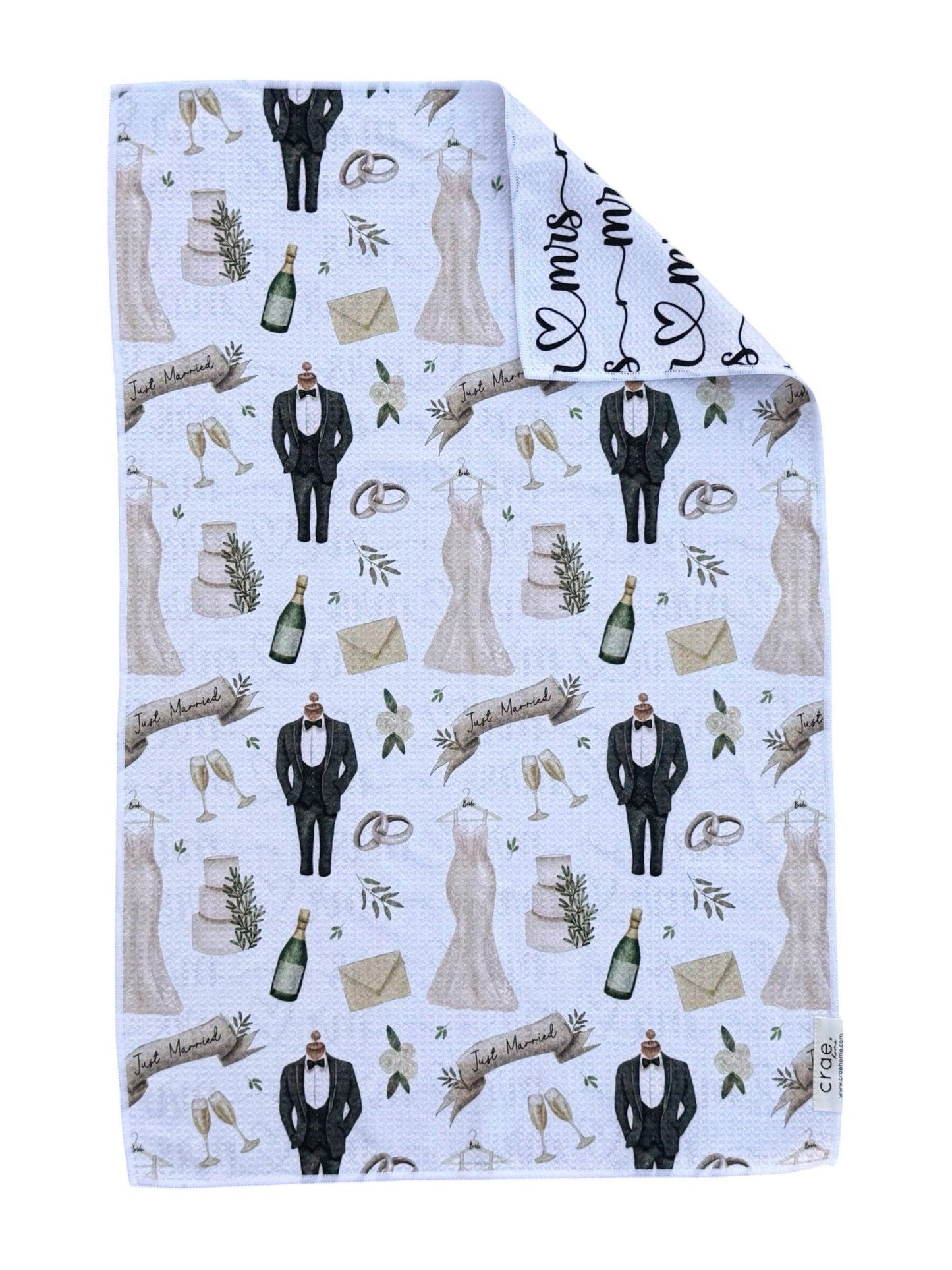 Mr and Mrs: Reversible Hand Towel