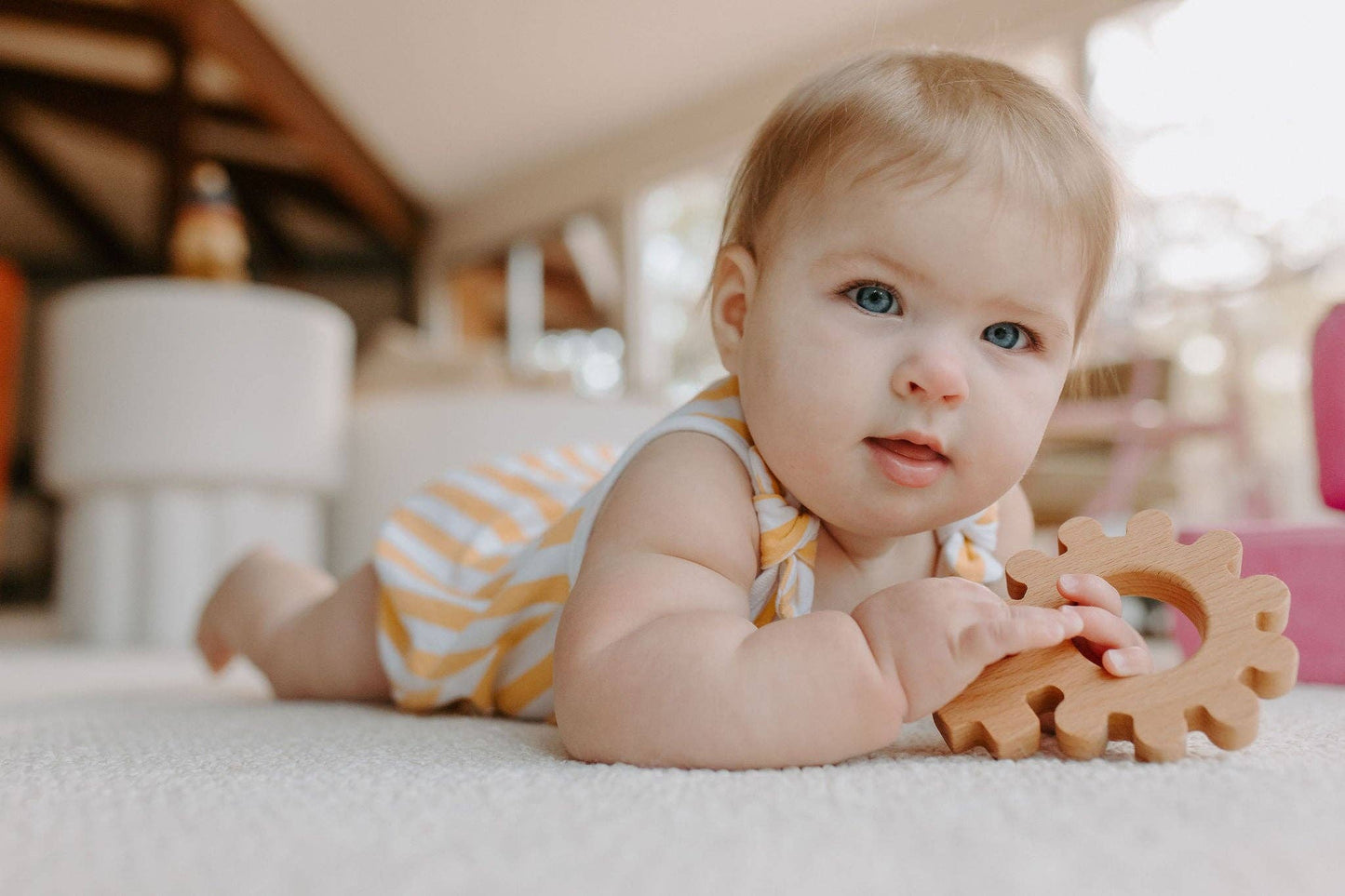 Baby's First Rosary Wooden Teether