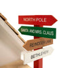 Birdhouse Holiday Sign Post
