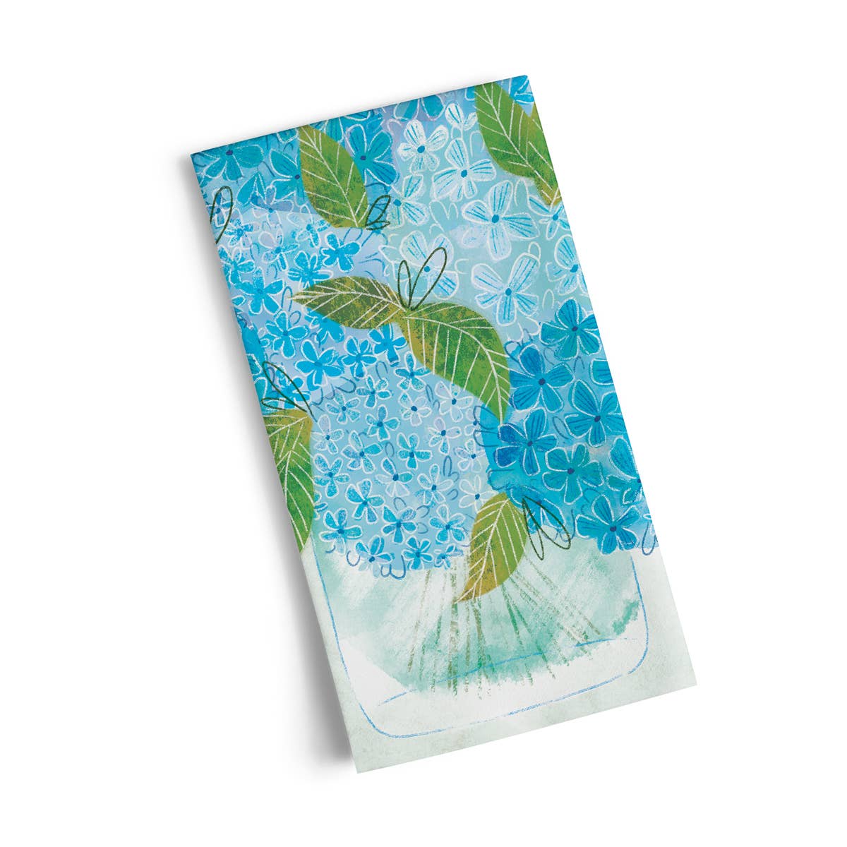 Tea Towel Blue Hydrangeas