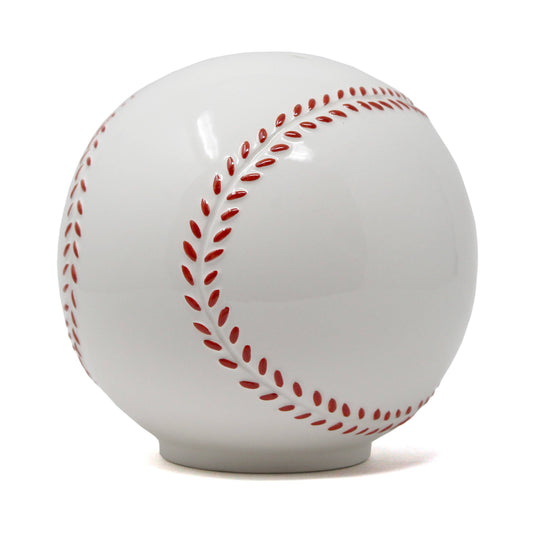 Ceramic Baseball Piggy Bank
