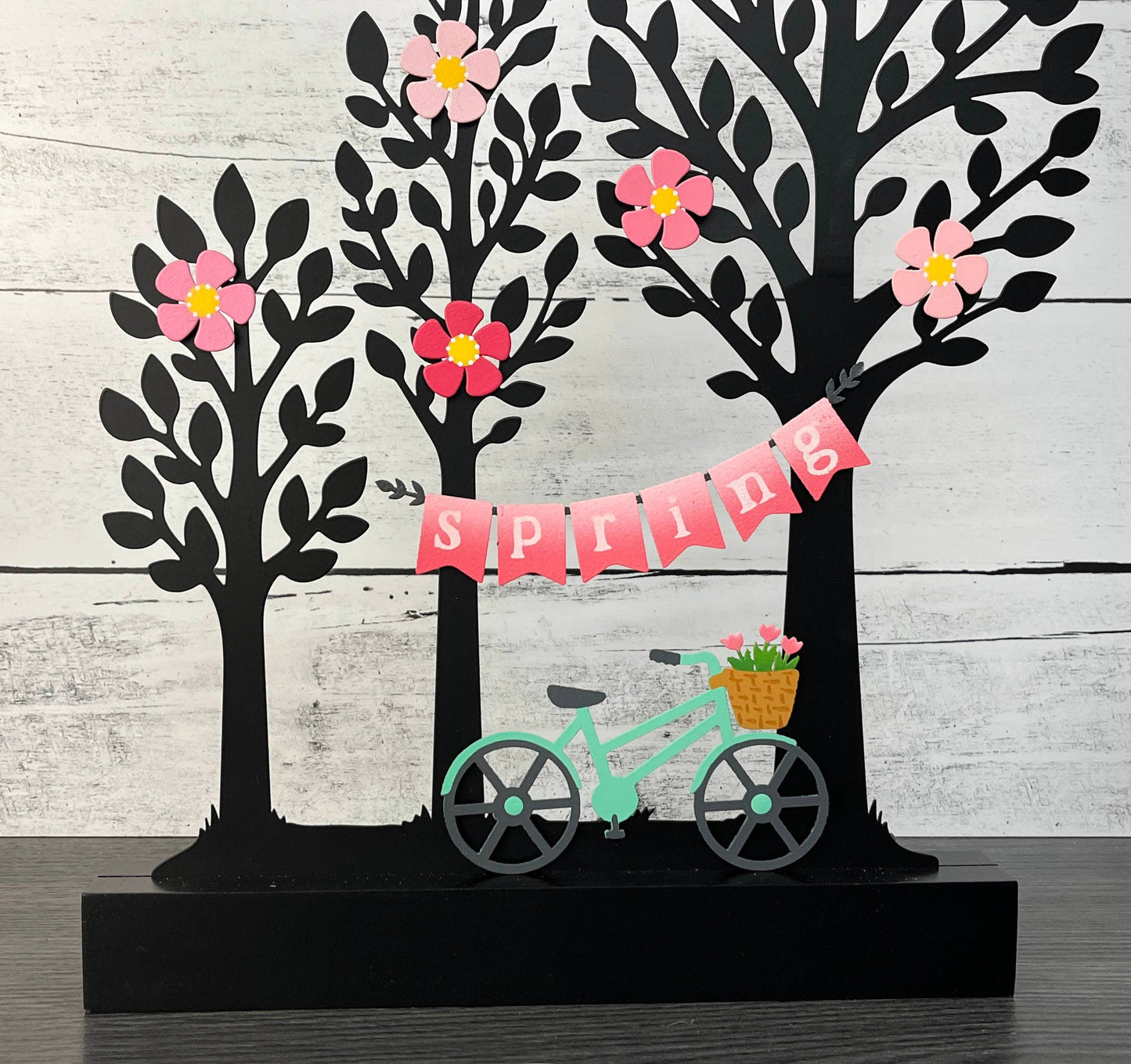 Spring Bike w/ Tulips, Spring Decor
