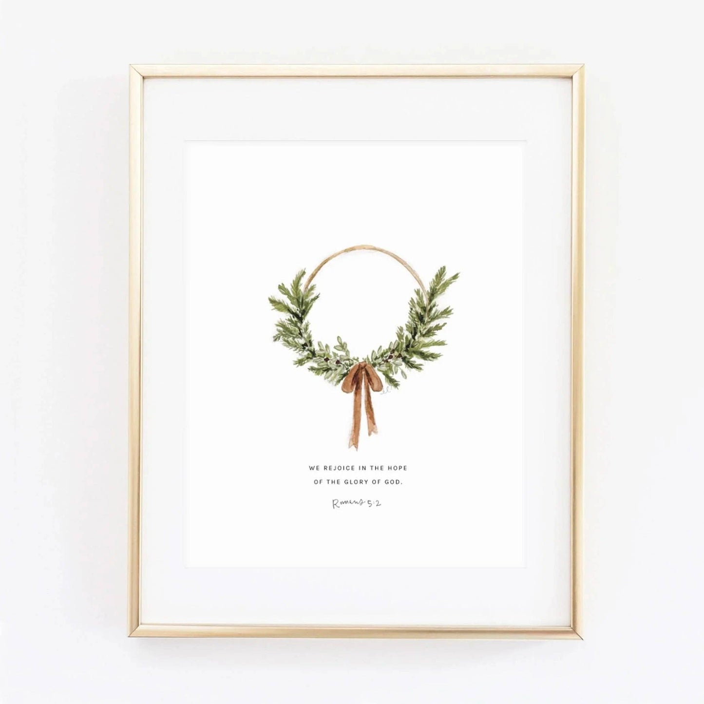 Wire wreath Scripture Print