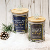 Snowy Winter Village Candle
