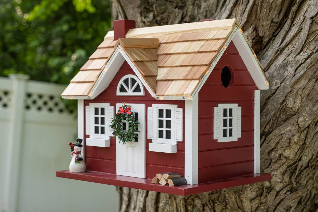 Birdhouse Cape Cottage  w/L.E.D Lights