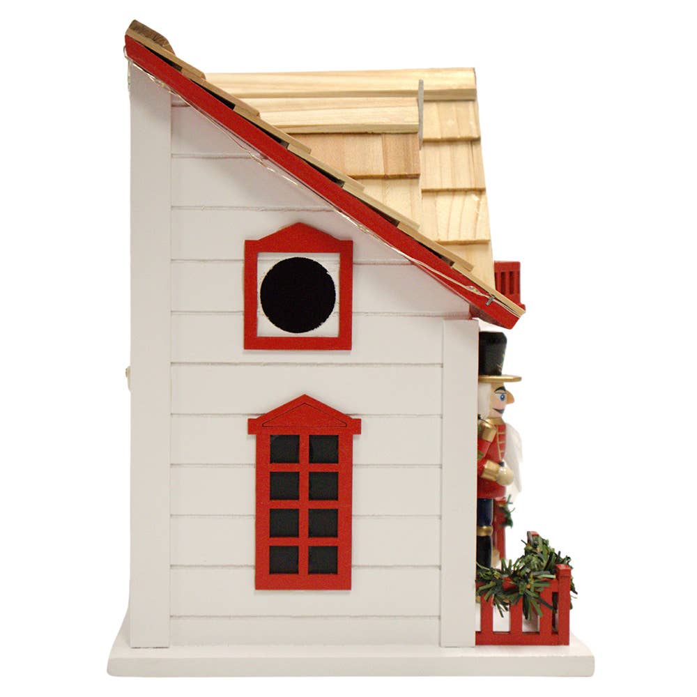 Birdhouse Nutcracker w/LED Lights