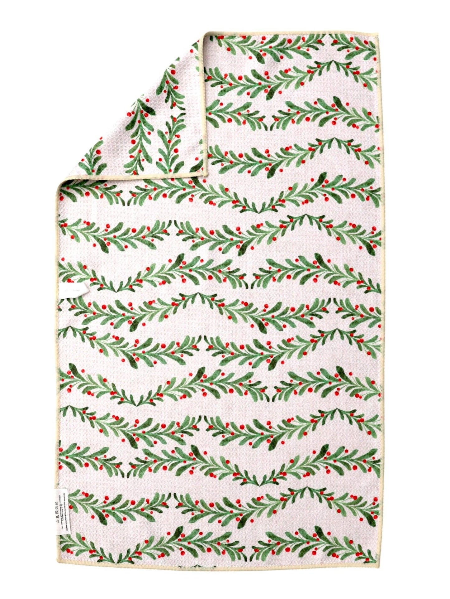 Pine Garland: Double-Sided Hand Towel