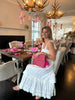 Clutch Neon Pink Blooms Crossbody with Strap