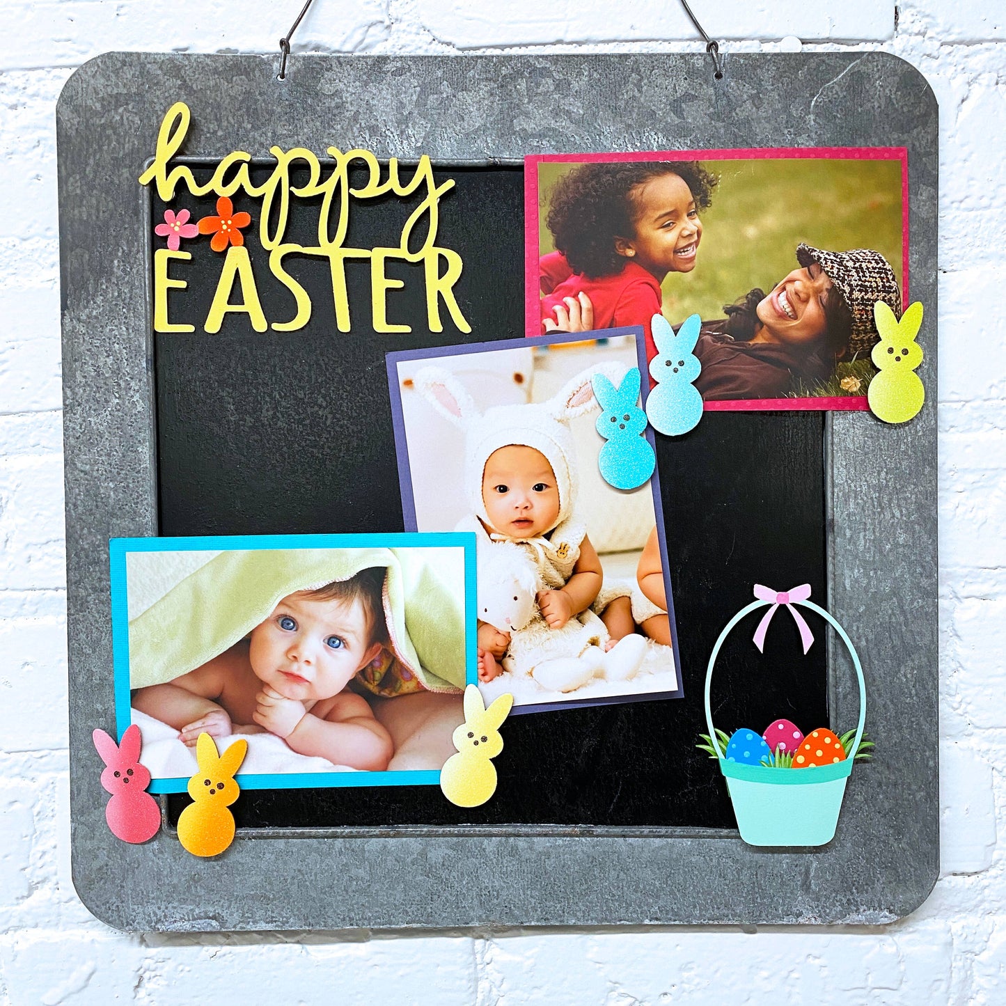 Rainbow Marshmallow Bunny Magnets S/6