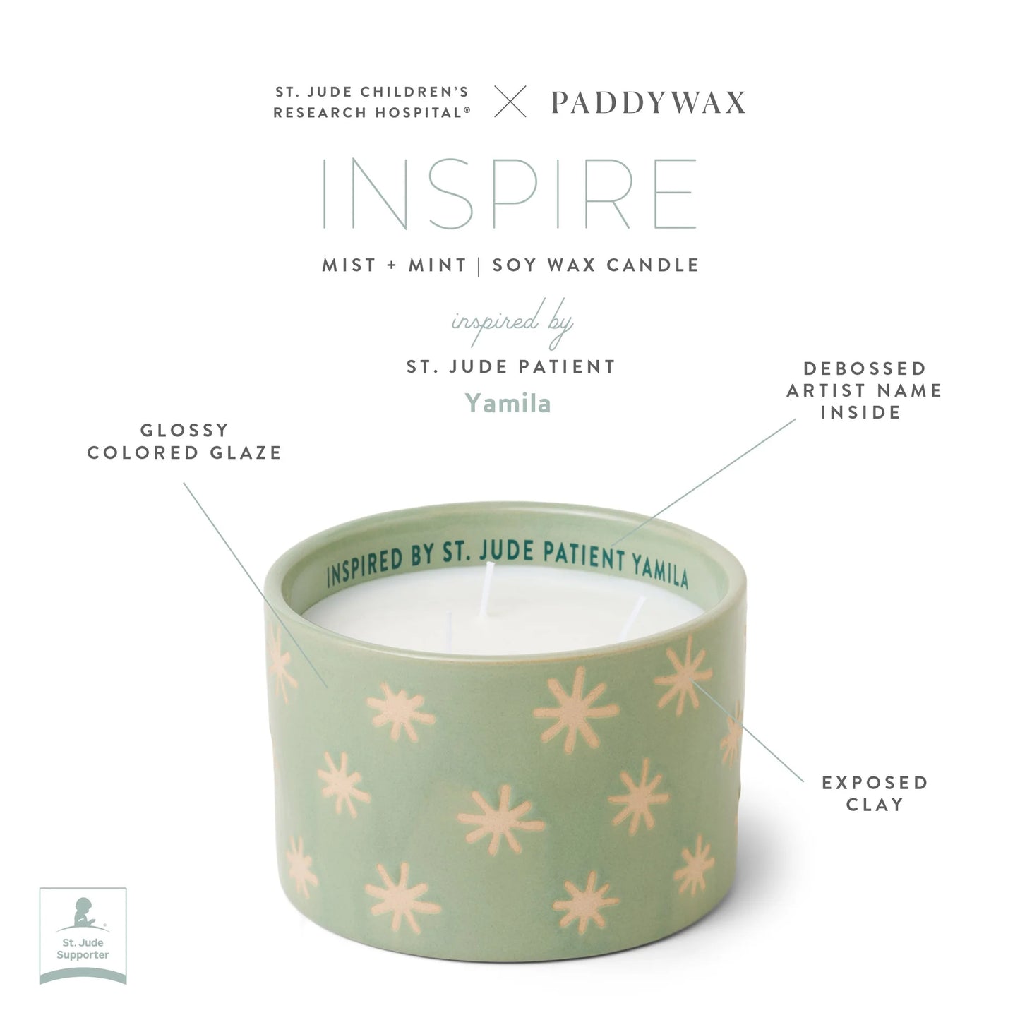 Yamila's St. Jude Giveback Candle - Inspire