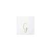 Papersoft Monogrammed Gold Cocktail Napkins