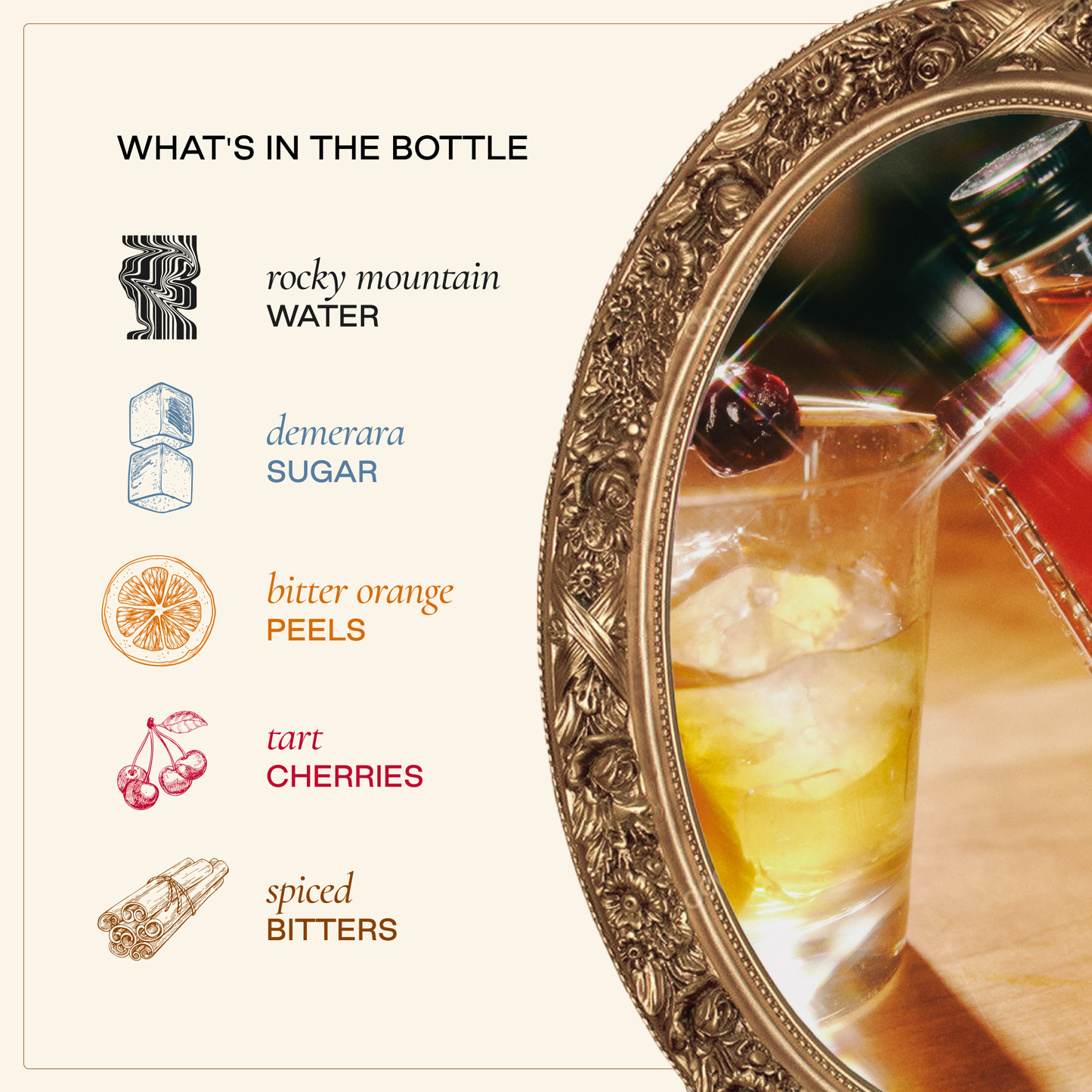 Old Fashioned Cocktail Mixer Syrups