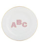Plate with ABC