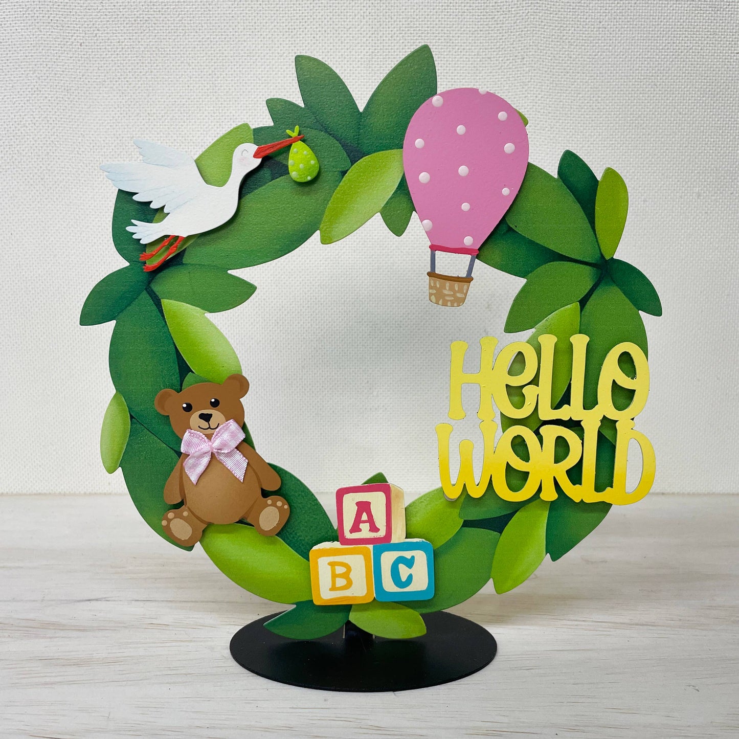 "Hello World" Baby Magnets S/2
