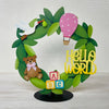 "Hello World" Baby Magnets S/2
