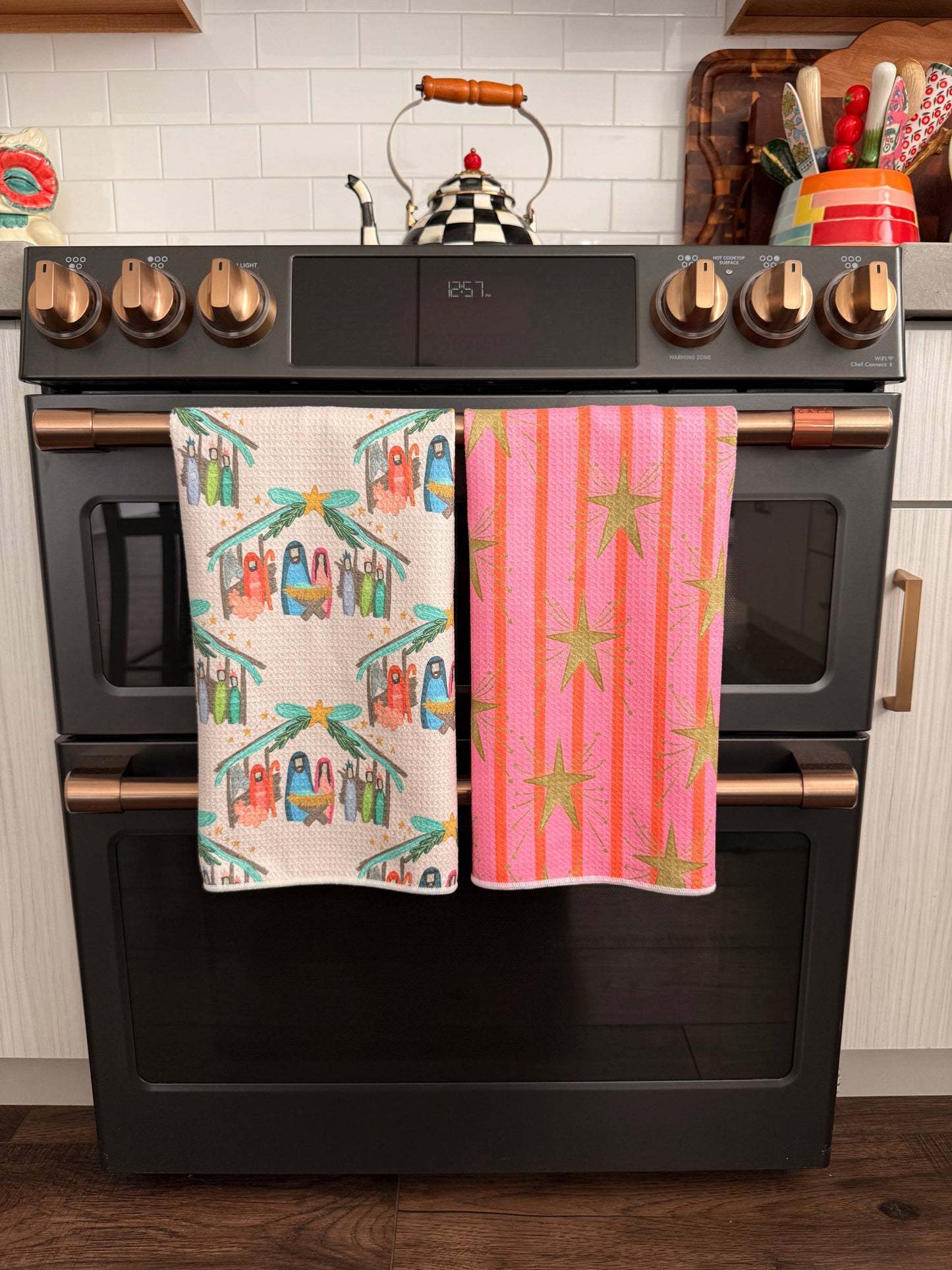 Away in a Manger: Double-Sided Hand Towel