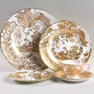 Soup Bowl Aves Gold