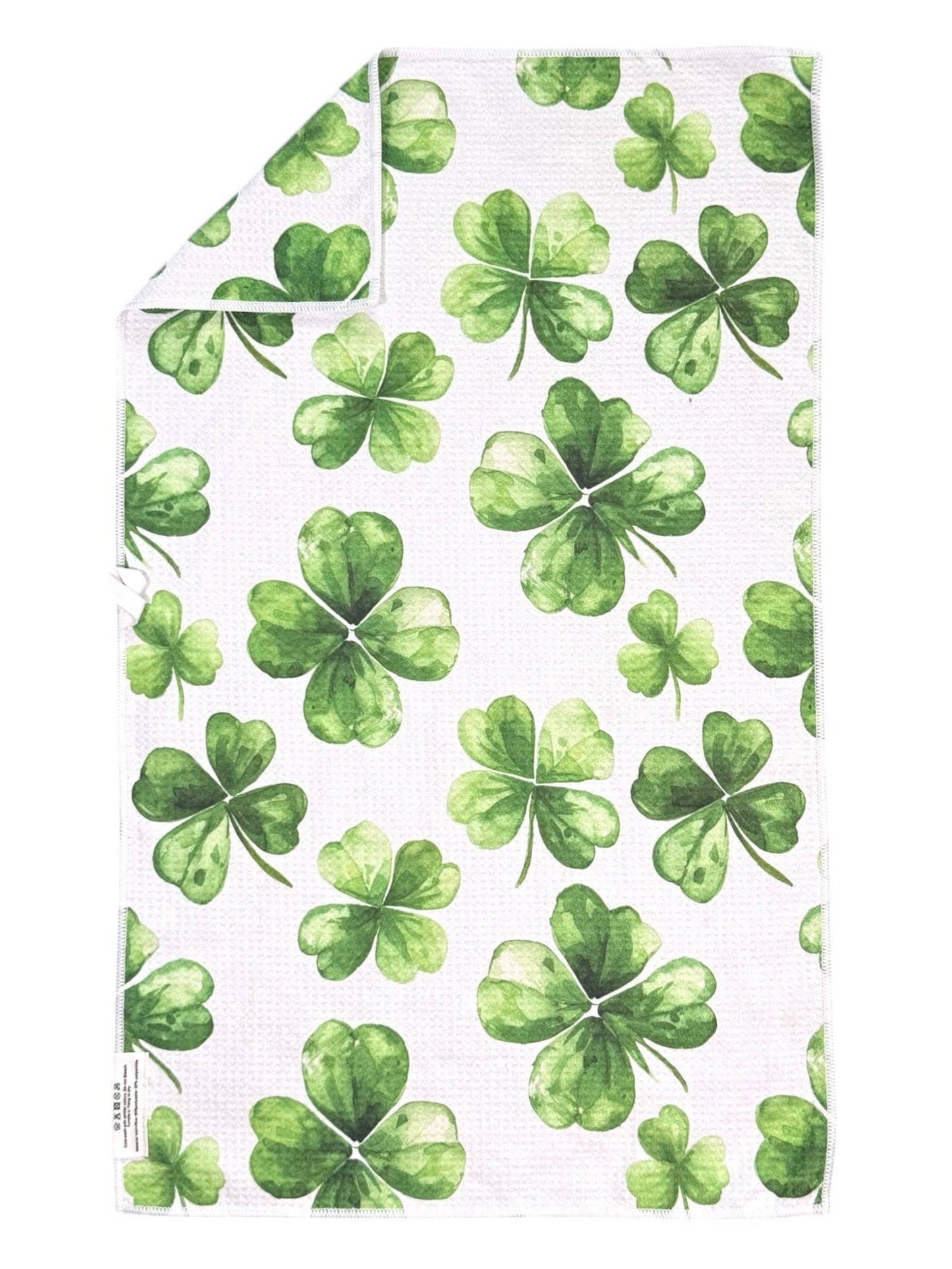 Patrick: Double-Sided Hand Towel: White / 17x27 in / Hand Towel
