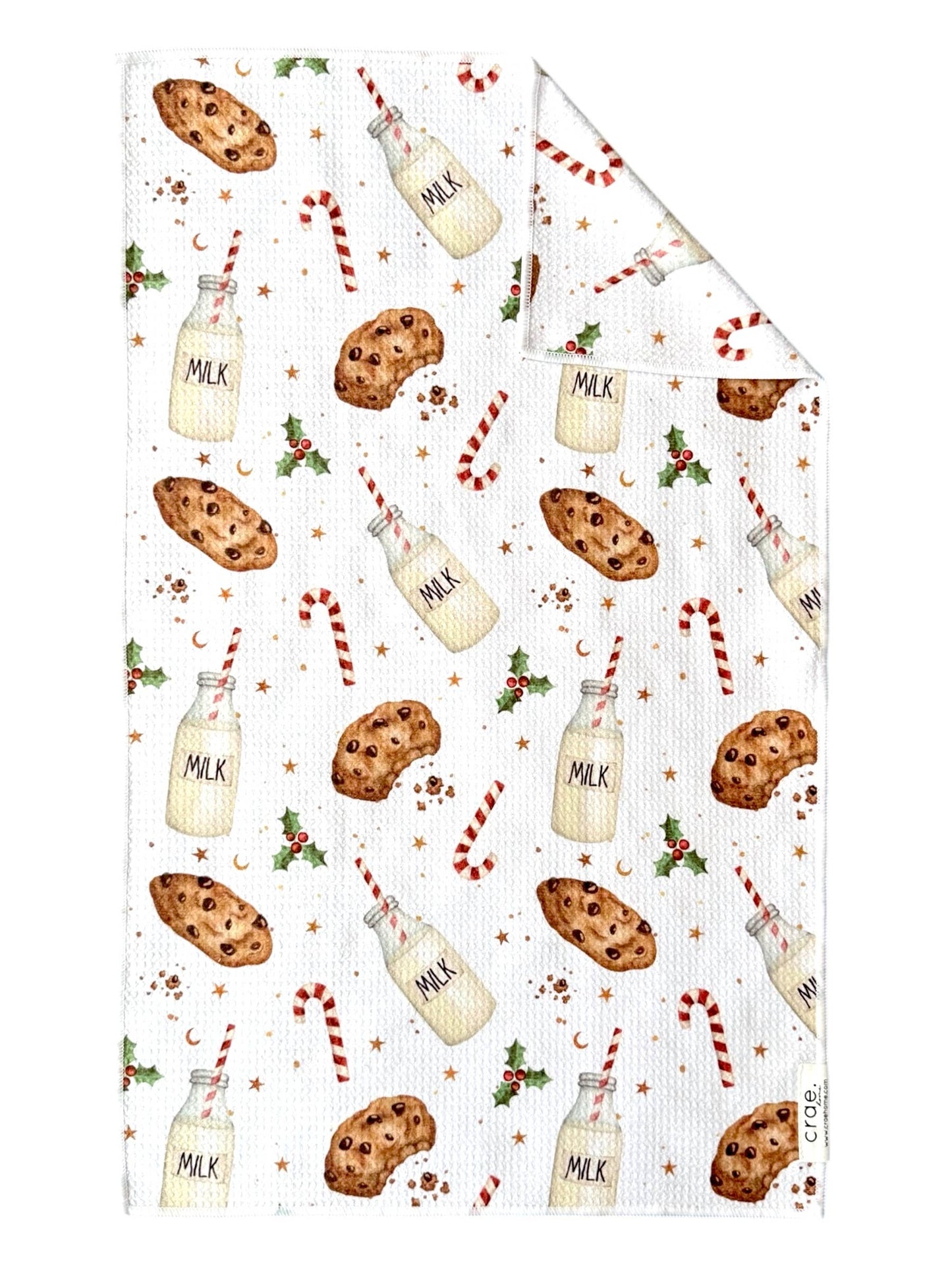 Santa's Midnight Munch Double-Sided Hand Towel