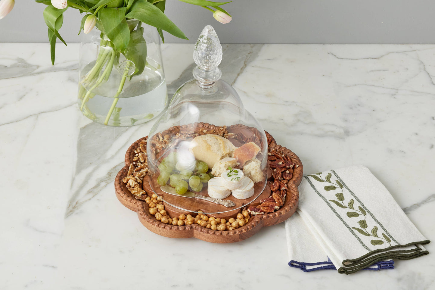 Vintage Scalloped English Bread Board