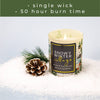 Snowy Winter Village Candle