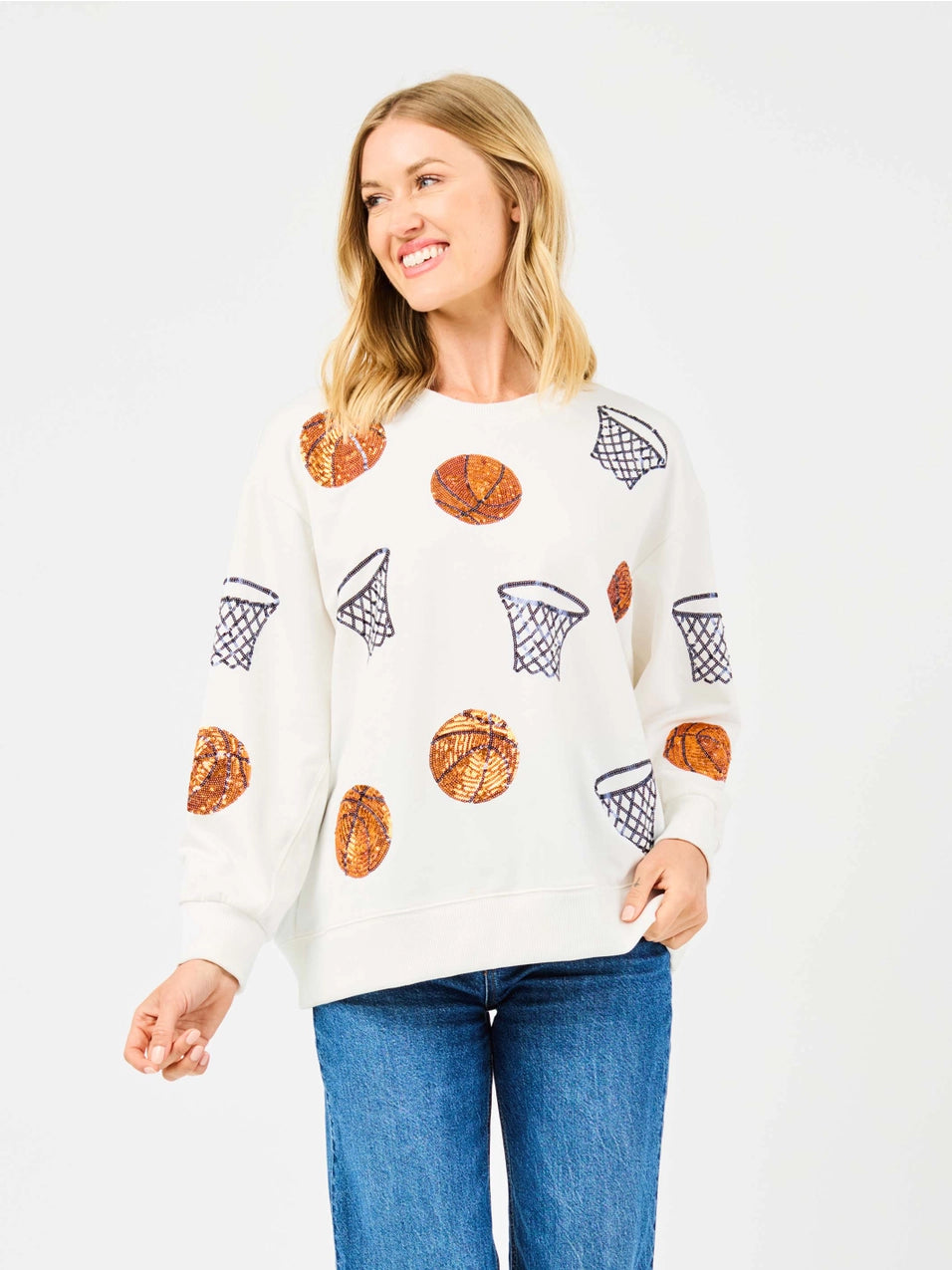 Sequin Basketball Sarah Sweatshirt