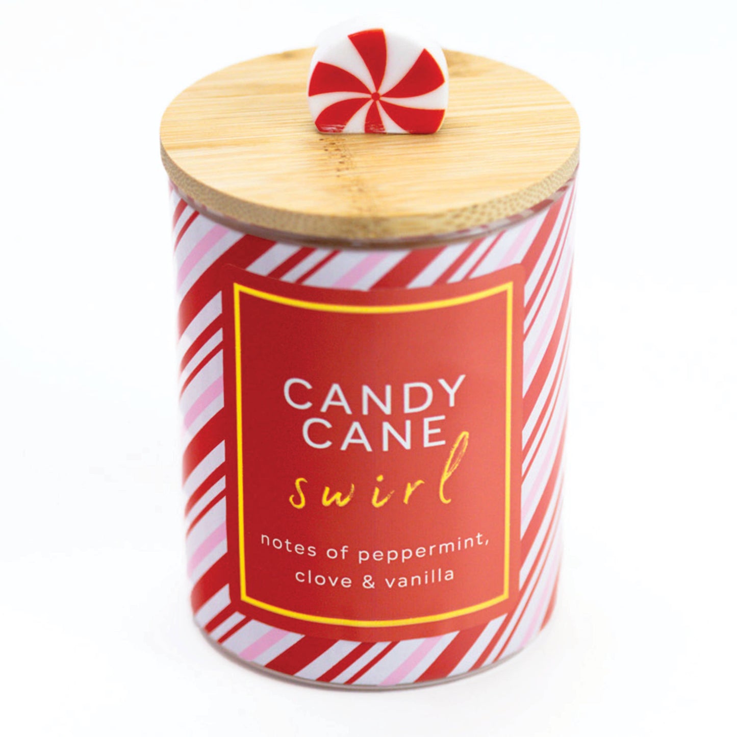 Candy Cane Swirl  Gift Candle