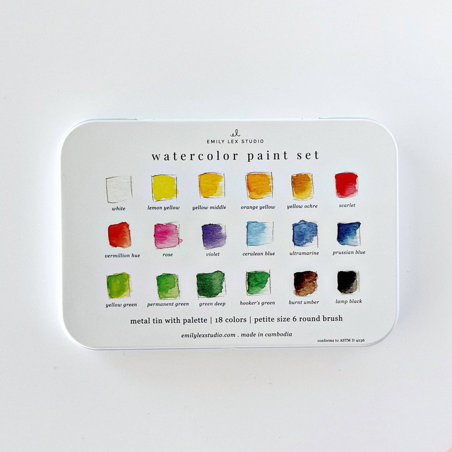 Watercolor Paint Set with Brush