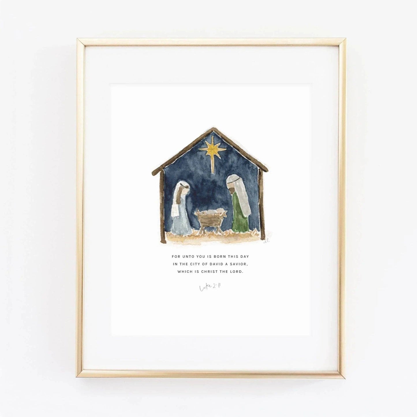 Nativity  Scripture Print