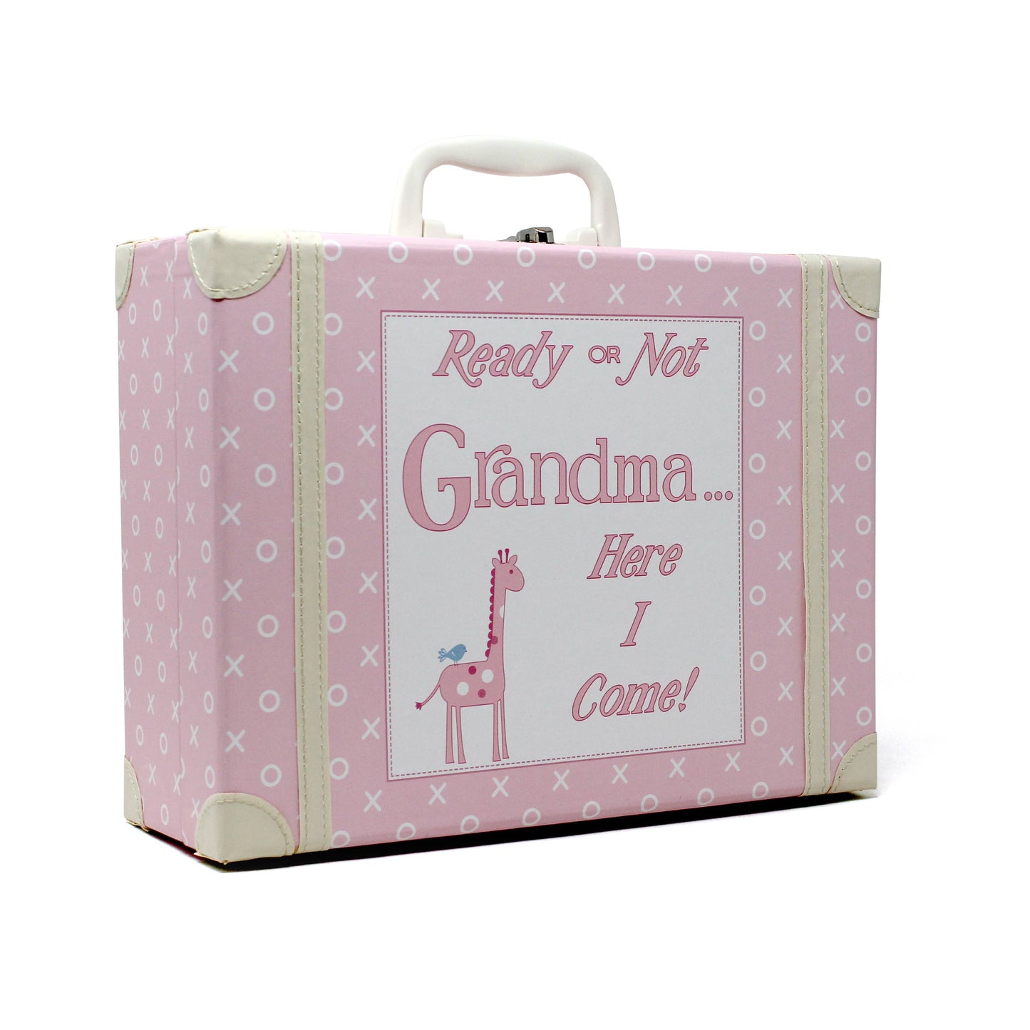 Going To Grandma's XO Suitcase Pink With Swaddle
