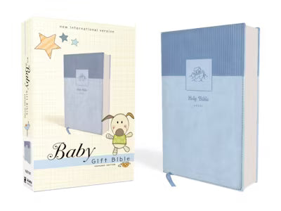 Blue Baby Gift Bible NIV Leathersoft