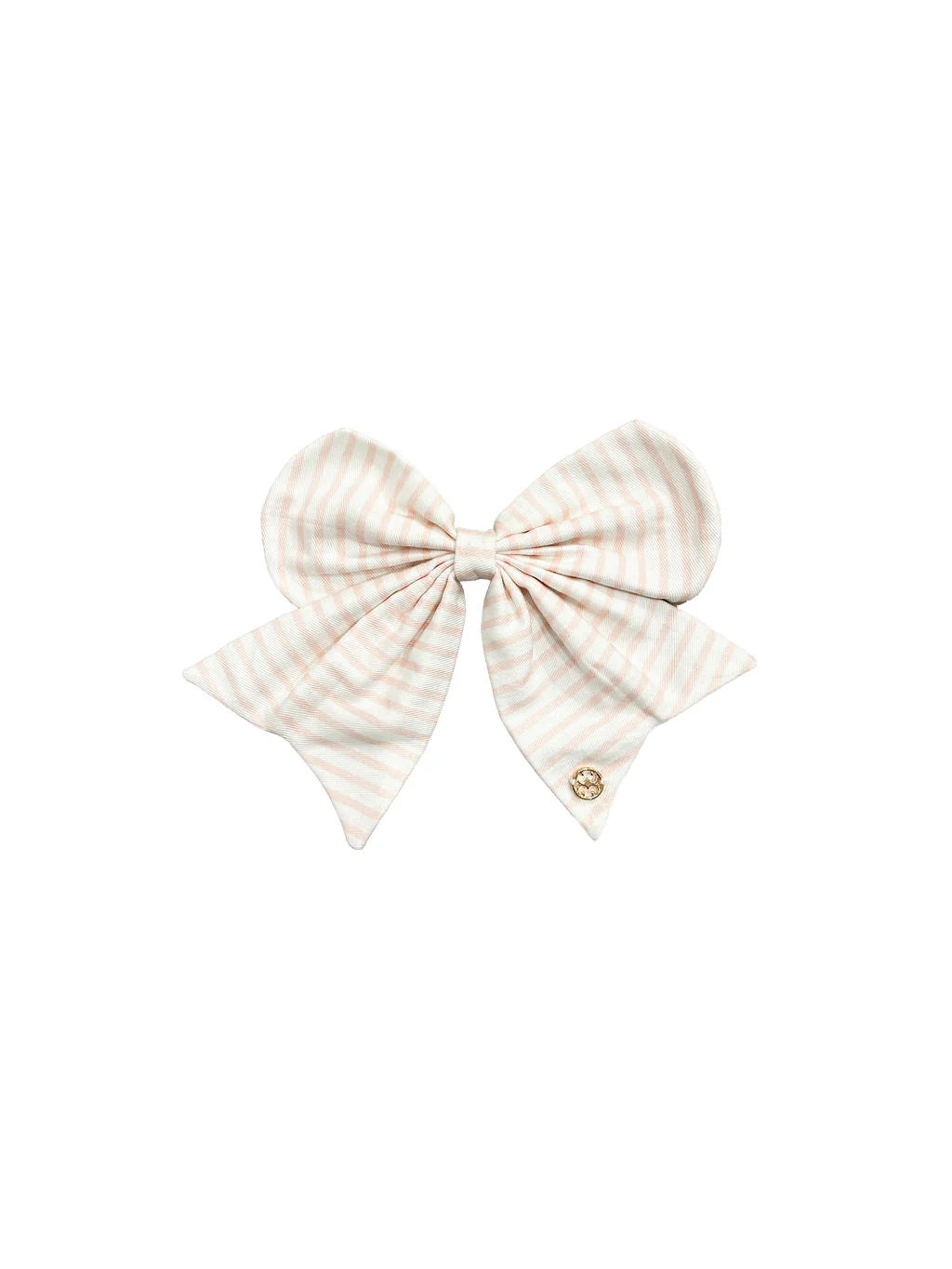 Magnetic Bow Pink Stripe