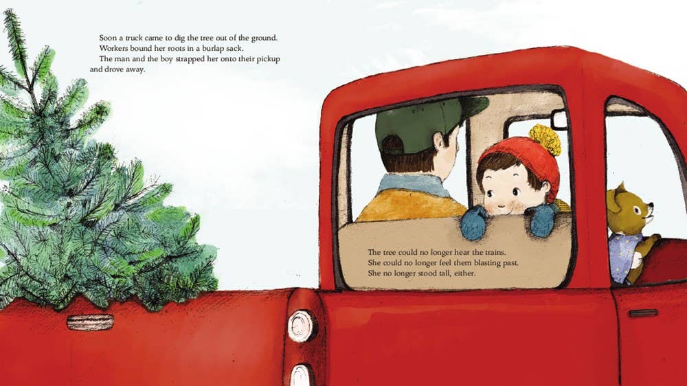 The Christmas Tree Who Loved Trains Book