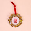 Scalloped Round Picture Frame Ornament