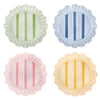 St/4 Melamine Cabana Stripe Salad Plates-Juliska