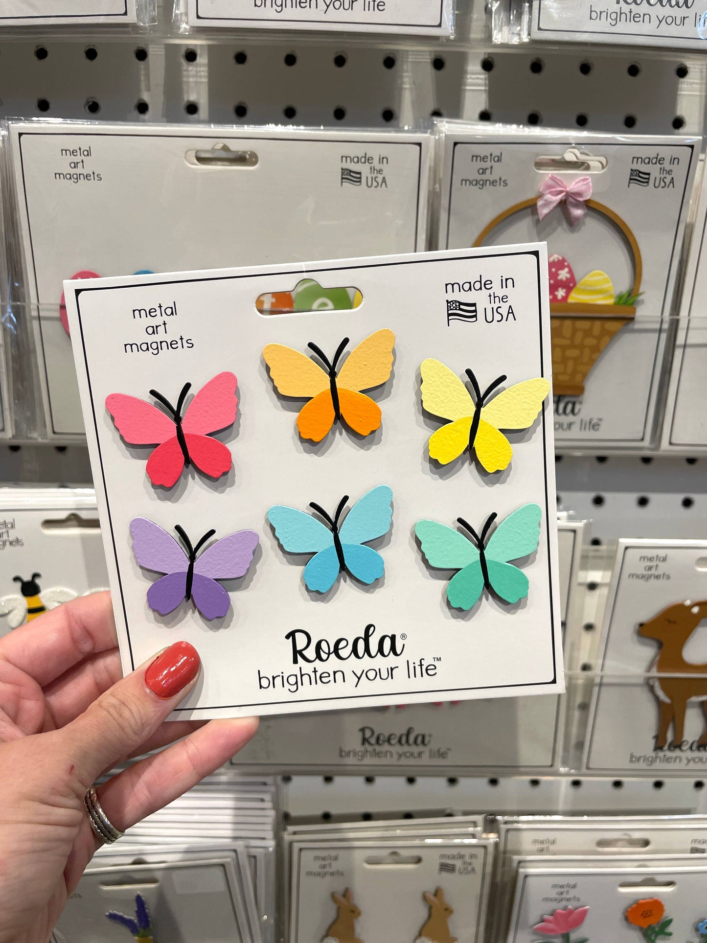 Butterfly Magnets S/6, Spring Decor