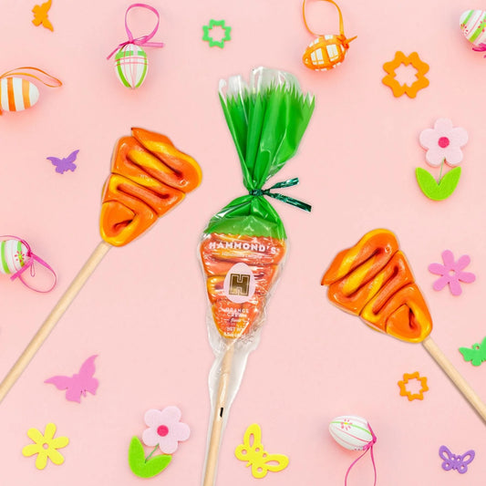 Orange Cream Carrot Easter Lollipop