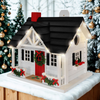 Birdhouse Caroler's Cape House w/LED Lights