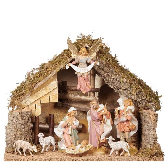 8-figure Nativity with Italian Stable –Fontanini
